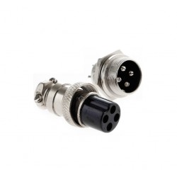 Conector Piloto 4 pines GX16-4