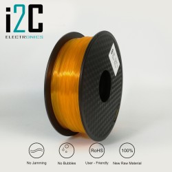 Filamento PLA Transparente naranja 1,75mm