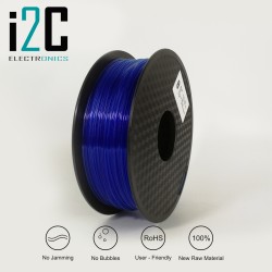Filamento PLA Transparente Azul 1,75mm