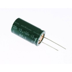 Capacitor electrolítico 15uf 50v