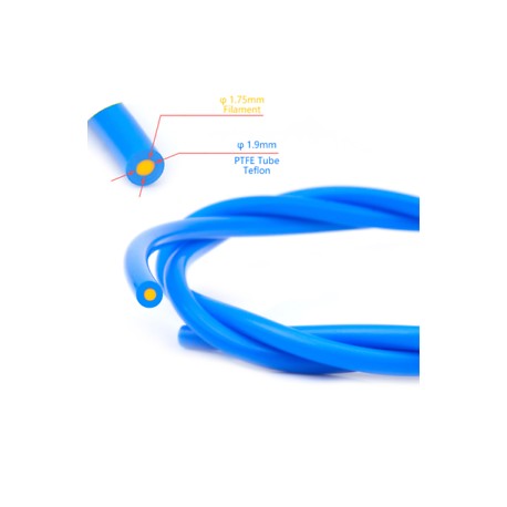 Tubo PTFE teflón Azul 1 metro (capricorn) 