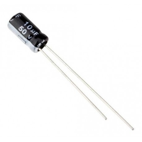 Capacitor electrolítico 10uf 50V