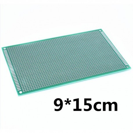 Placa PCB Fibra de vidrio doble cara 9x15