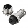 Conector Piloto 6 pines 16mm GX16-6