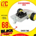 Chasis 2WD robot de acrilico