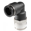 Conector neumático Codo de 3/8 para manguera