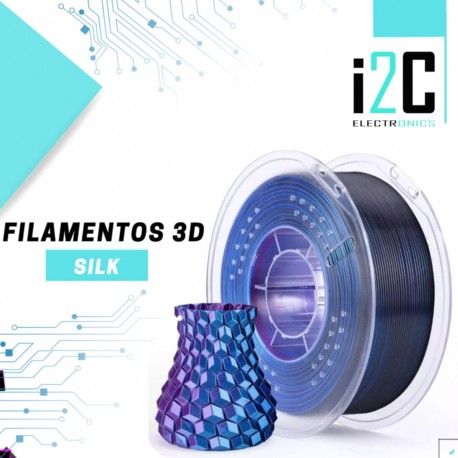 Filamento SILK Azul Purpura Negro