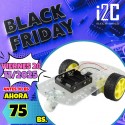Chasis 2WD robot de acrilico