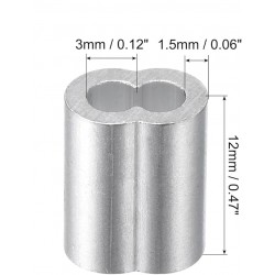 ABRAZADERA DE ALUMINIO PARA CABLES DE ACERO