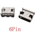 Conector USB Tipo C SMD 6pin
