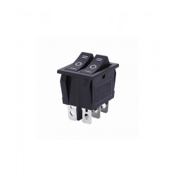 Interruptor basculante doble KCD6-202N-6P